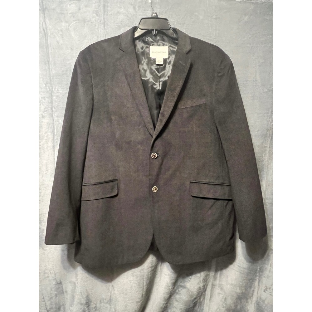 Pronto Uomo XXL‎ Blazer Black Two Button Classic Men's Suit Jacket 48 Chest 32L